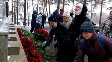 Память жертв геноцида почтили в мемориальном комплексе «Масюковщина».